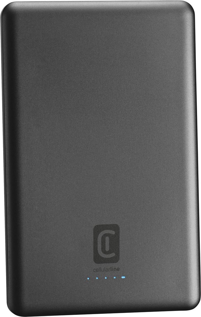 Cellularline Mag Lite 5000 5000 mAh Kabelloses Aufladen Grau (PBMAGSLIM5000WIRD) von CellularLine