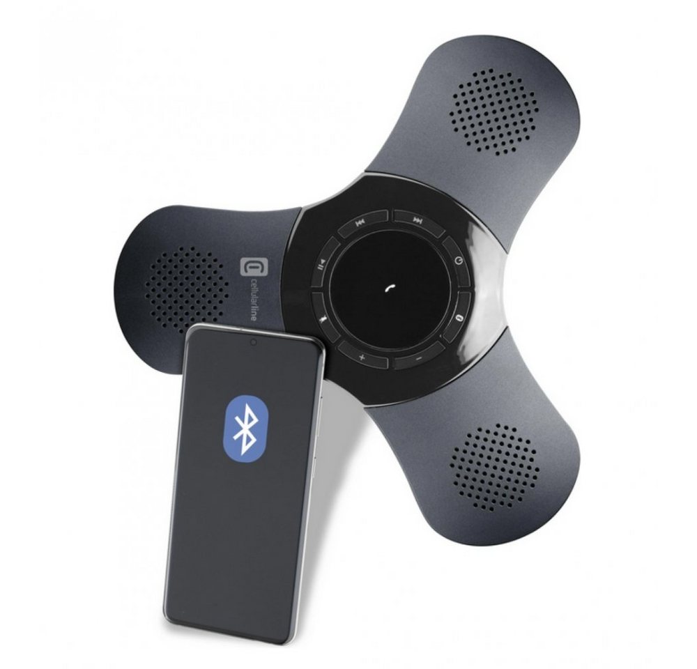 Cellularline BTSPKUFOCONFERENK - Bluetooth Konferenzlautsprecher - schwarz Konferenzlautsprecher (Bluetooth) von Cellularline