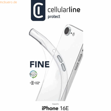 Cellularline Cellularline Fine Case für Apple iPhone 16e Clear Cellularline Cellularline Fine Case für Apple iPhone 16e Clear von Cellularline