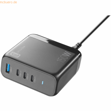 Cellularline Cellularline Multipower Desk 150W Reiselader 4 Port GaN B Cellularline Cellularline Multipower Desk 150W Reiselader 4 Port GaN B von Cellularline