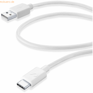 Cellularline Cellularline Power Data Cable 0,6 m USB-A/ Typ-C White von Cellularline