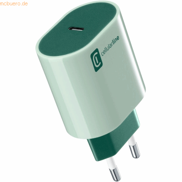 Cellularline Cellularline USB-C CHARGER PD 20W GREEN von Cellularline