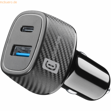 Cellularline Cellularline USB Car Charger Multipower Ultra 30W Black von Cellularline