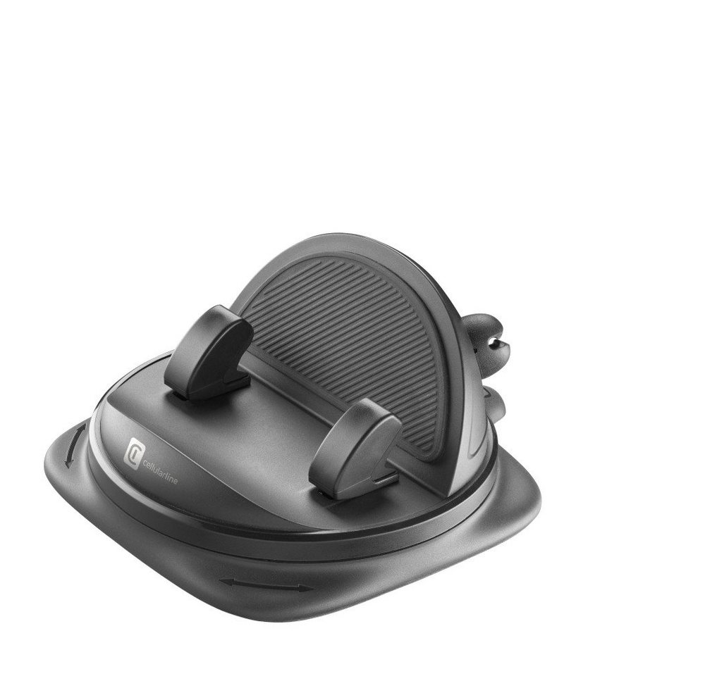 Cellularline Handy-Halterung Dash Hub 360 - Universal Car Holder Black (60624) von Cellularline
