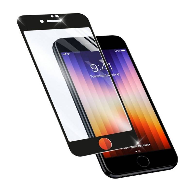Cellularline Displayschutzfolie CELLULARLINE Glas iPhone SE2022 Schutzglas für Display. für iPhone SE2022, Vollständige Displayabdeckung von Cellularline