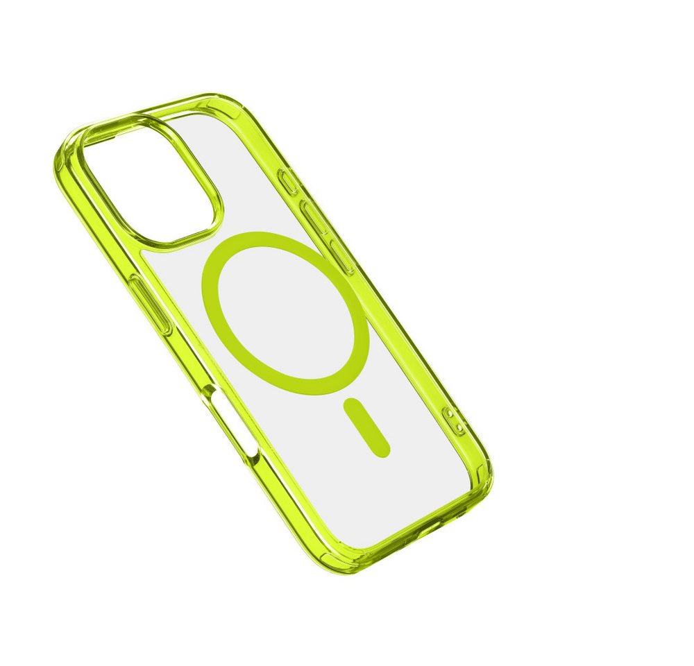 Cellularline Handyhülle Iconic MAG MagSafe Case für Apple iPhone 16 Pro Max Lime (60967) von Cellularline