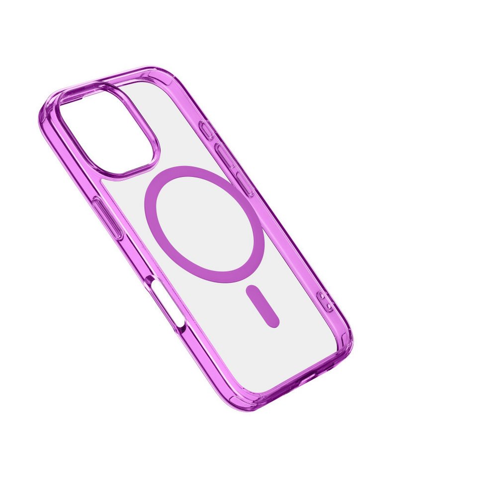 Cellularline Handyhülle Iconic MAG MagSafe Case für Apple iPhone 16 Pro Max Pink (60883) von Cellularline