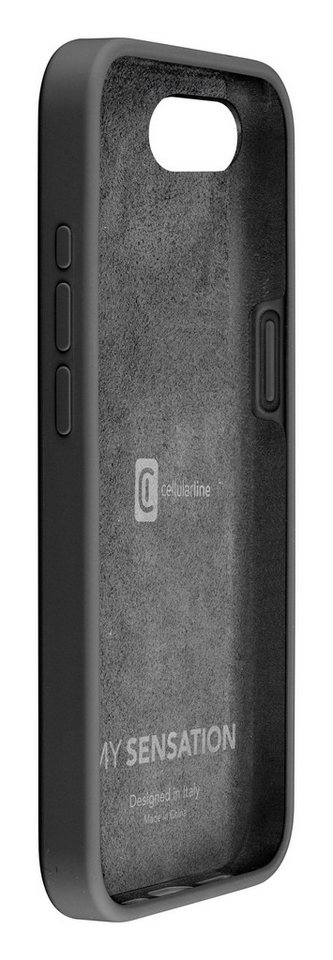 Cellularline Handyhülle Sensation Case für iPhone 16E – Schwarz, Back Case, Schutz Hülle von Cellularline