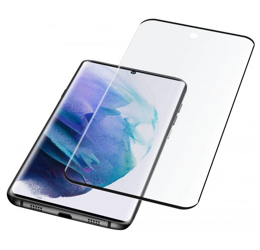 Cellularline Impact Glass Curved Samsung Galaxy S22 Ultra - Displayschutzglas - transparent/schwarz, Displayschutzglas von Cellularline