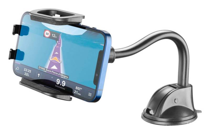 Cellularline KFZ-Halterung HUG FLEXI mit Supergrip-Saugnapf Handy-Halterung von Cellularline
