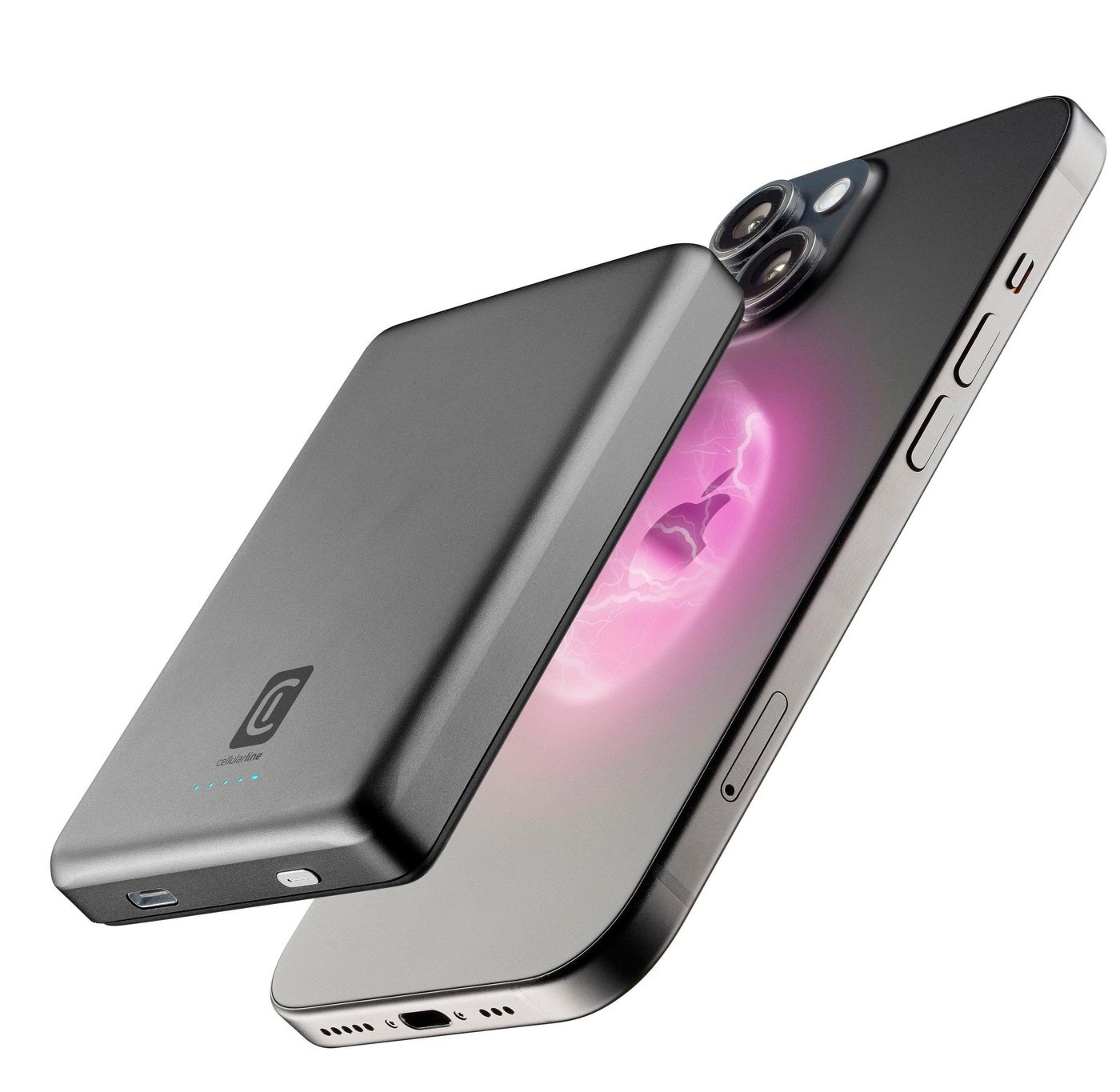 Cellularline MagSafe Powerbank 10.000 mAh - Tragbares Ladegerät in Grau, kabellos Powerbank Cellularline MagSafe Powerbank 10.000 mAh - Tragbares Ladegerät in Grau, kabellos Powerbank von Cellularline