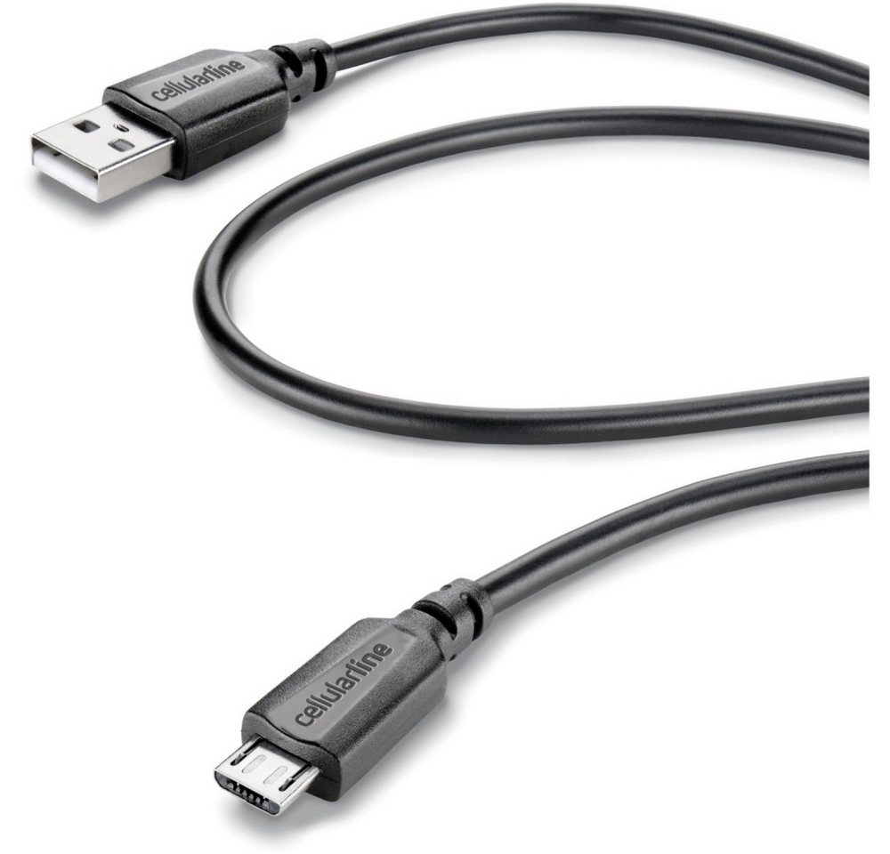 Cellularline Micro USB Kabel 1m schwarz - Datenkabel Elektro-Adapter Micro-USB Cellularline Micro USB Kabel 1m schwarz - Datenkabel Elektro-Adapter Micro-USB von Cellularline