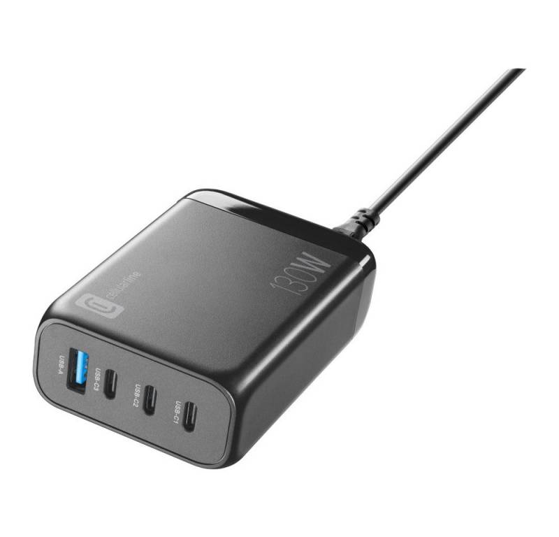 Cellularline Multipower Desk 130W (60625) Schnellladegerät (USB-A + USB-C) USB-Ladegerät von Cellularline