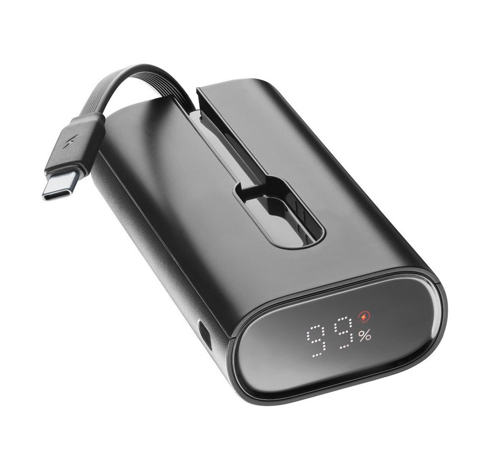 Cellularline Power Bank LIN-C 10000 Black (60922) Solar Powerbank von Cellularline
