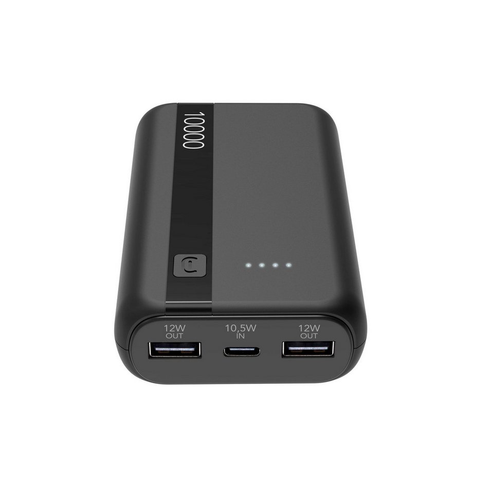 Cellularline Powerbank 10000mAh Schwarz, USB-C, 12W, Li-Ionen-Akku mit LED-Anzeige Powerbank Cellularline Powerbank 10000mAh Schwarz, USB-C, 12W, Li-Ionen-Akku mit LED-Anzeige Powerbank von Cellularline