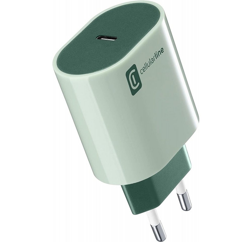 Cellularline Reiselader 20W USB-C in Grün - Ladegerät Handy-Netzteile Cellularline Reiselader 20W USB-C in Grün - Ladegerät Handy-Netzteile von Cellularline