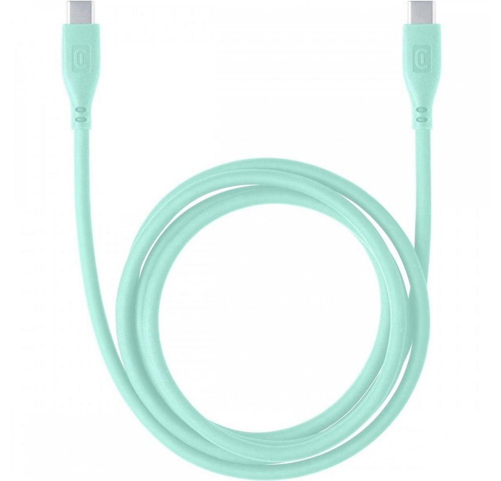 Cellularline Soft Cable USB-C auf USB-C 1,2 m - Datenkabel - grün USB-Kabel von Cellularline