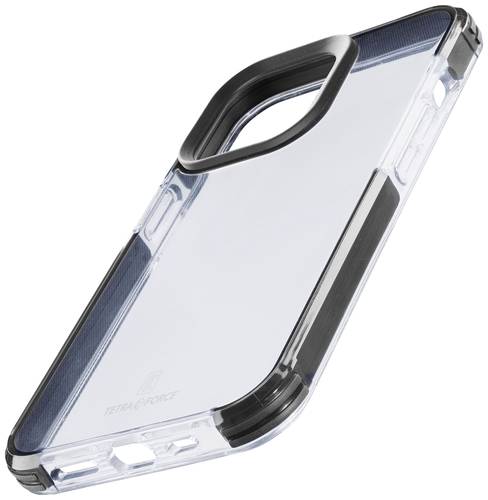 Cellularline Strong Guard Case Backcover Apple iPhone 15 Plus Transparent, Schwarz von Cellularline