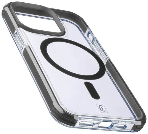 Cellularline Strong Guard Mag Case Backcover Apple iPhone 14 Plus Transparent, Schwarz MagSafe kompa von Cellularline