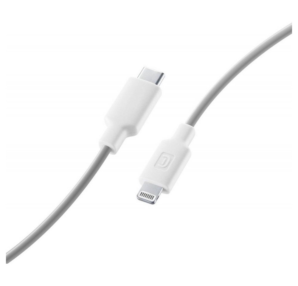 Cellularline Style Color Cable USB-C auf Lightning 1 m - Datenkabel - weiß Lightningkabel von Cellularline