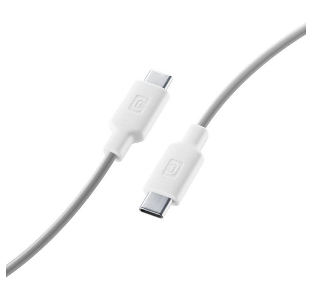 Cellularline Style Color Cable USB-C auf USB-C 1 m - Datenkabel - weiß USB-Kabel von Cellularline