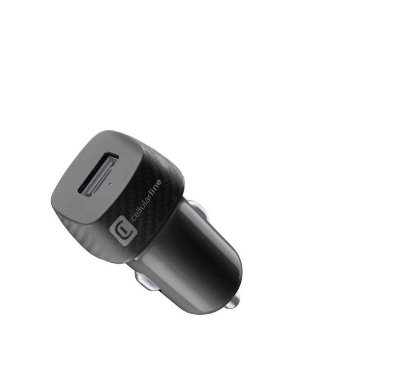 Cellularline USB Car Charger 12W Black (60764) Autoladegerät USB-Ladegerät von Cellularline