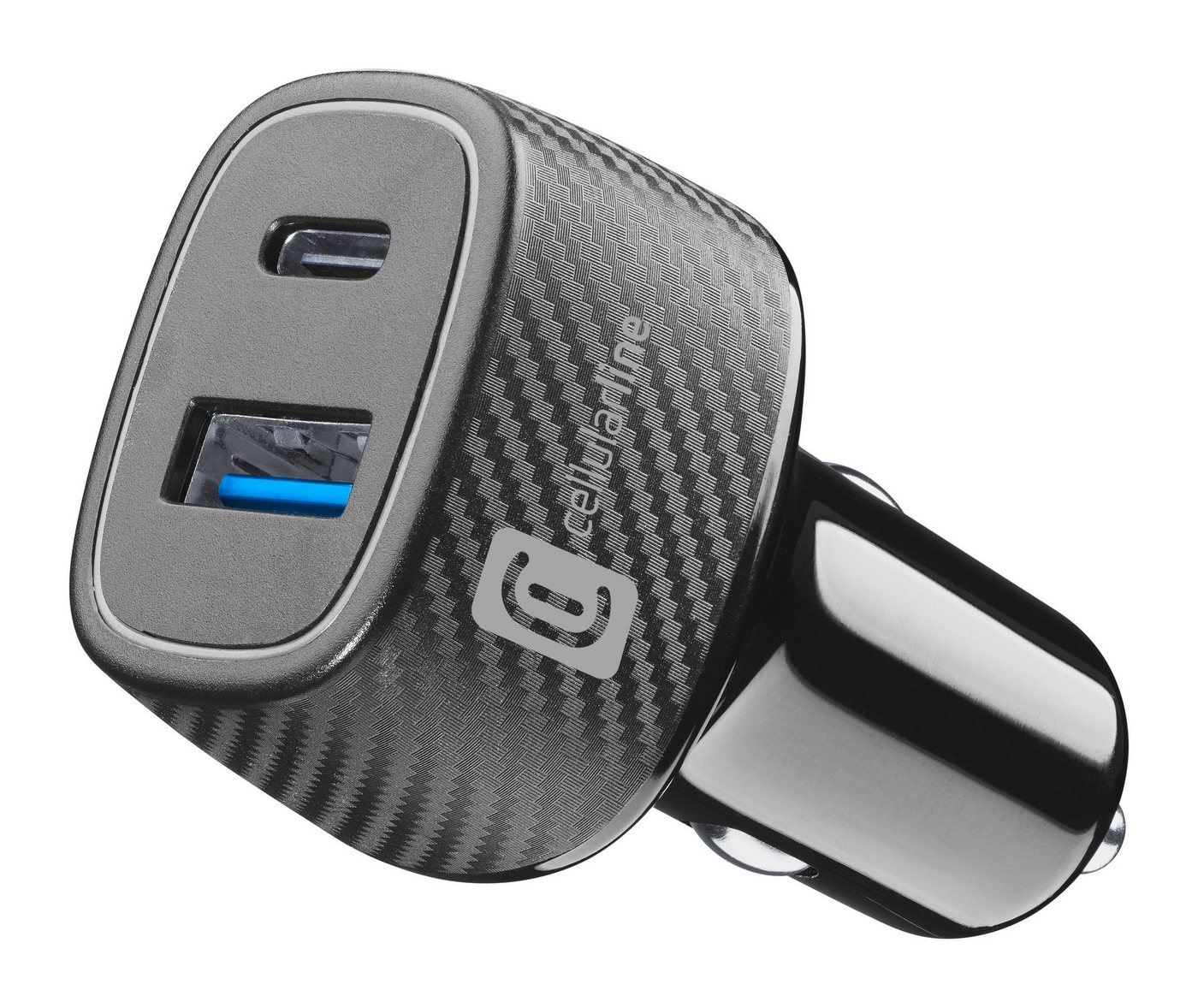 Cellularline USB Car Charger Multipower Ultra 30W USB-Ladegerät (Ladegerät Lader für Samsung Galaxy, Apple iPhone, Google Pixel) von Cellularline