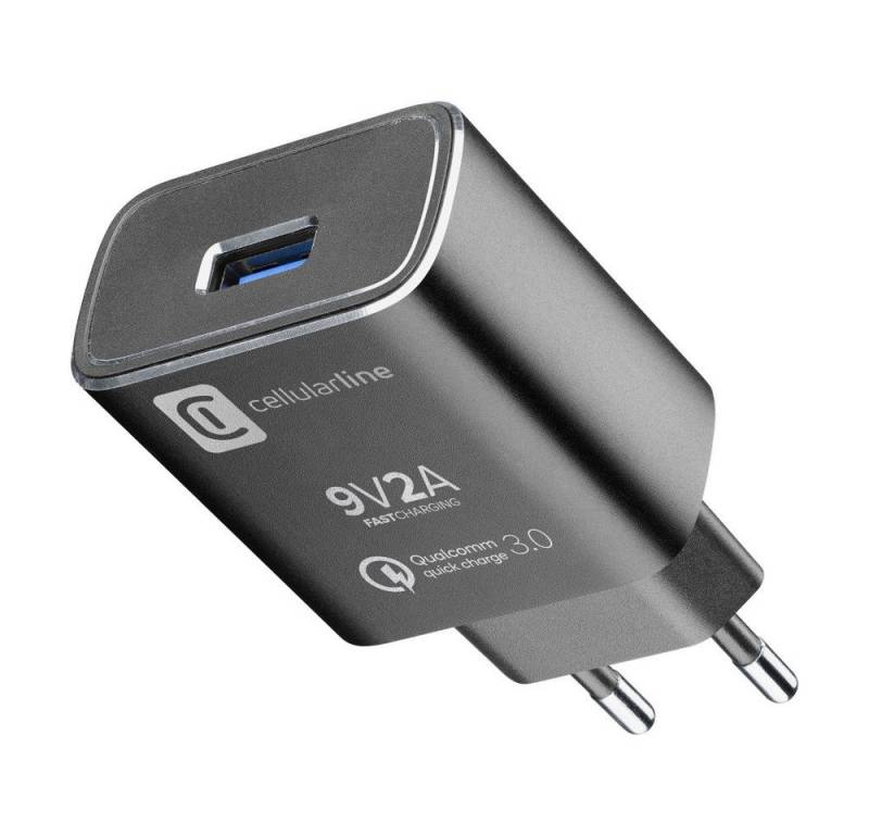 Cellularline USB Charger Kit QC, Qualcomm 3.0 Technology, designed for Huawei, USB-Ladegerät von Cellularline
