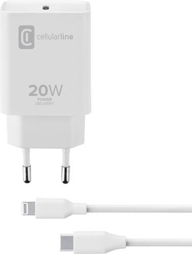 Cellularline USB-Ladegerät Steckdose Anzahl Ausgänge: 1 x USB-C® Buchse von Cellularline
