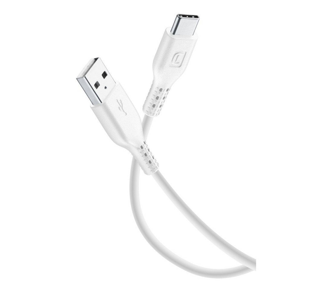 Cellularline USB Type-C Daten- und Ladekabel für Smartphones, 0,60 m, weiß (60176) USB-Kabel von Cellularline