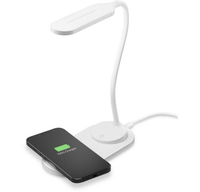 Cellularline - Wireless Charger mit Lampe - weiß Handy-Netzteile von Cellularline