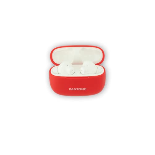 Celly, Pantone Bluetooth-Kopfhörer mit 10 m Reichweite, kabellose Kopfhörer bis zu 5 Stunden Wiedergabe mit Stereomodus verfügbar, kompakte Größe, Rot von Celly