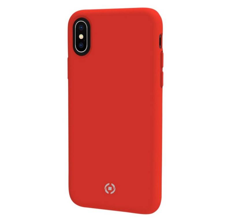 Celly Handyhülle FEELING900RD - Backcover Feeling - für iPhone X/XS - rot von Celly