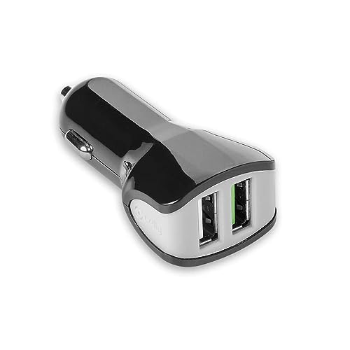 Celly-Turbo Ladegerät fürs Auto 2USB 3.4A Schwarz von Celly