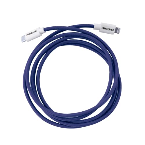 Celly USB-C-auf-Lightning-Kabel, kompatibel mit Apple-Geräten und iOS-Systemen, Länge 1,5 m, unterstützt 60 W, PVC-Stecker und Nylon-Beschichtung, Blau von Celly