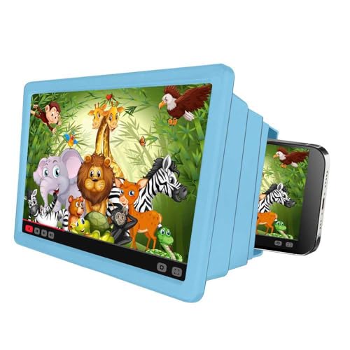 Celly Zubehör Smartphones Marke Modell Screen Magnifier Kids Lightblue von Celly