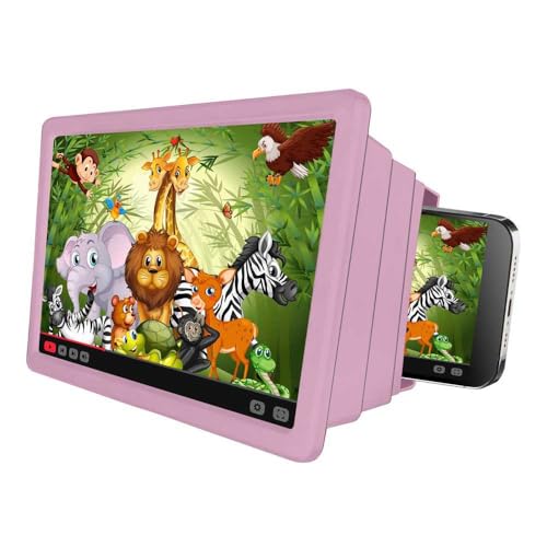 Celly Zubehör Smartphones Marke Modell Screen Magnifier Kids Pink von Celly