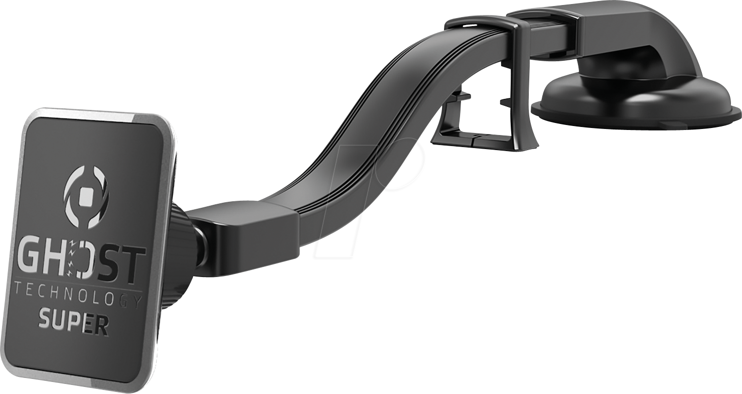 GHOSTSUPERFLEX - KFZ - Smartphone-Halter mit Saugfuß, flexibler Arm, magnetisch von Celly
