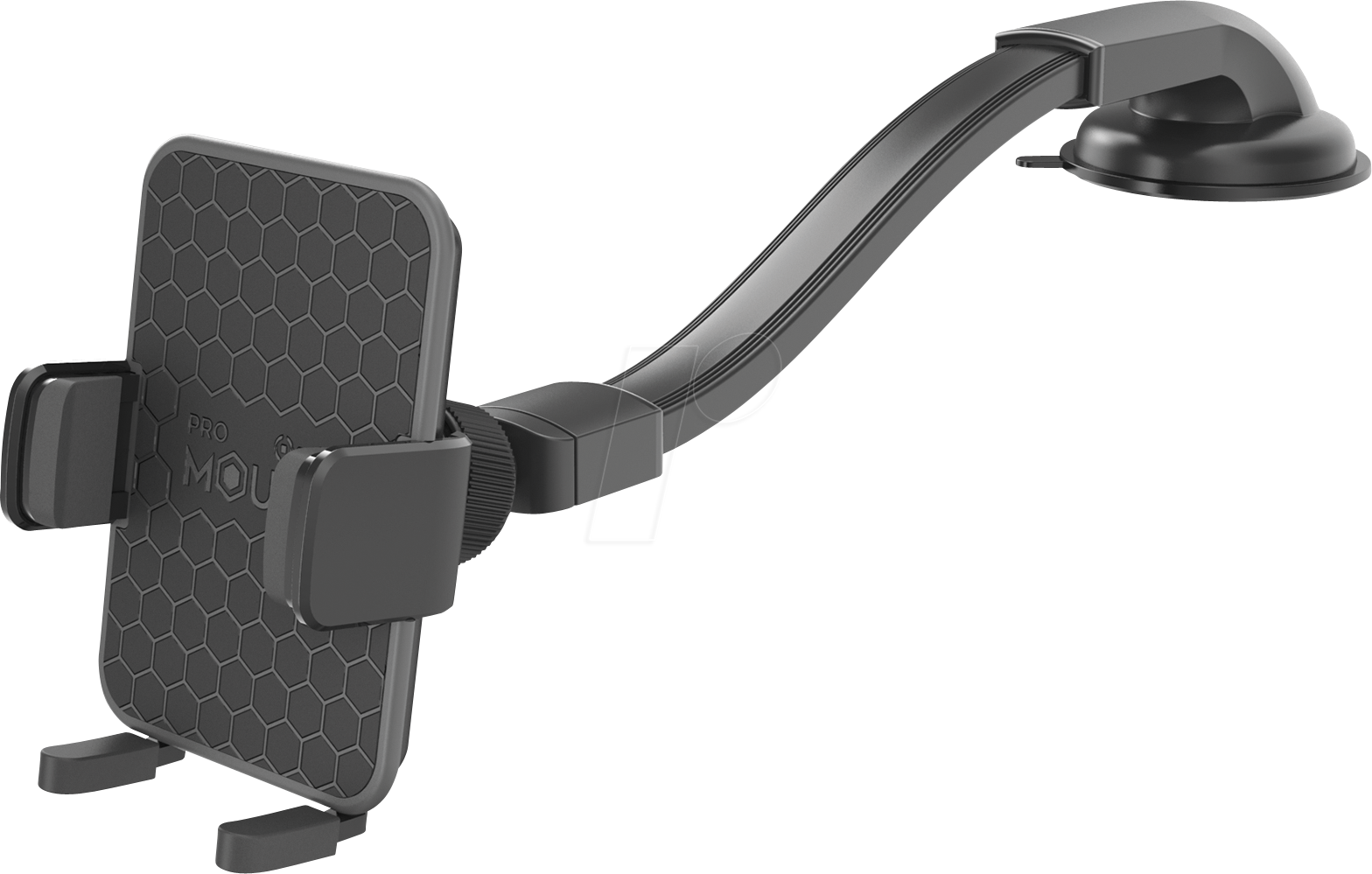 MOUNTFLEXPLUSBK - KFZ - Smartphone-Halter mit Saugfuß, flexibler Arm von Celly