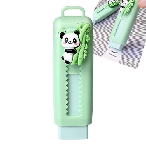 Celuicion Einziehbarer Radiergummi, Push Pull -Radiergummi, Kinder Cartoon Panda Push Pull Slide Bleistift Eraser, Gummi -Studenten -Schreibwaren, Schreiben von Malerei Zeichnung sauberes Werkzeug süß von Celuicion
