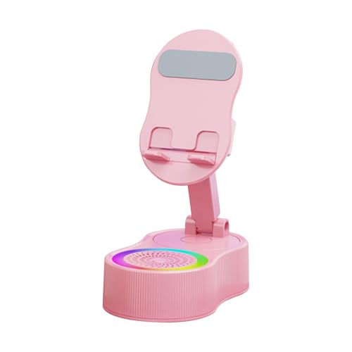 Celuicion Handyhalter - Telefonständer | Anpassbares Tragbares RGB-Dock Mit Lautsprecher Für Reisen Auto Flugzeug Schlafzimmer Wohnheim Aufnahmen Videoanrufe von Celuicion