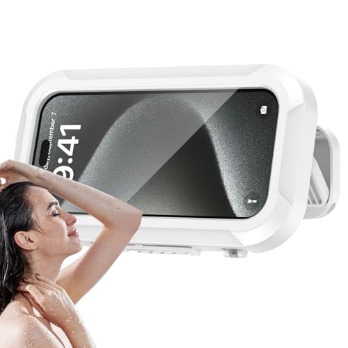 Celuicion Telefonhalter für Dusche, Dusch Telefonhalterung,Wandtelefonhalterständer - wasserdichte hochempfindliche Mobiltelefonständer für Badezimmerspiegel Badewanne Küchenschwimmbäder Celuicion Telefonhalter für Dusche, Dusch Telefonhalterung,Wandtelefonhalterständer - wasserdichte hochempfindliche Mobiltelefonständer für Badezimmerspiegel Badewanne Küchenschwimmbäder von Celuicion
