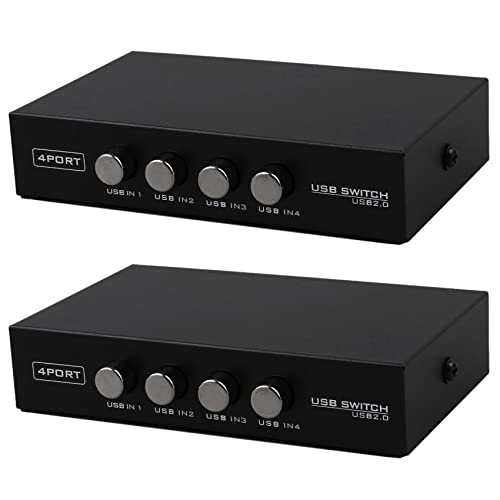 Censous 2X Neueste Mini 4 Ports USB Drucker Scanner Sharing Switch Splitter Box Hub von Censous