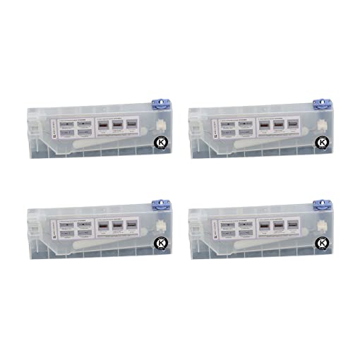 Censous 4 Stück 220 ml Tintenlösungsmitteldrucker für Mimaki JV33 Bulk Ink System für JV33 JV5 JV3 TS3 von Censous