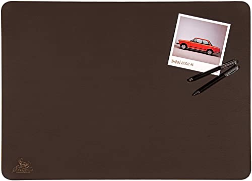 Centaur - Hochwertige Leder Schreibtischunterlage - Chocolate Braun 40x60 cm - ideal für Büro und Zuhause - Pflegeleichte Schreibunterlage - Handmade in Germany von Centaur