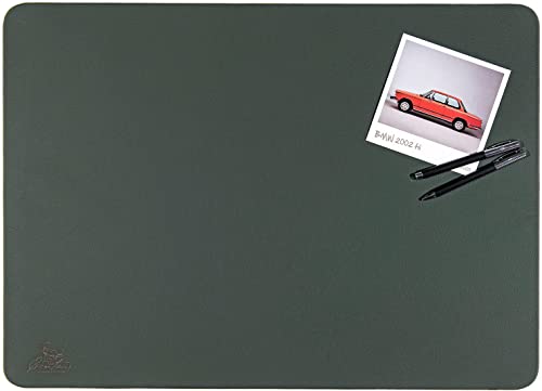 Centaur - Hochwertige Leder Schreibtischunterlage - Flaschengrün 40x60 cm - ideal für Büro und Zuhause - Pflegeleichte Schreibunterlage - Handmade in Germany von Centaur