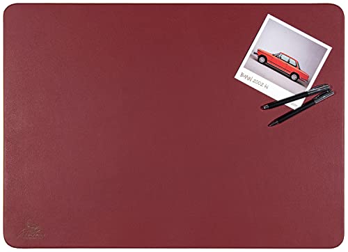 Centaur - Hochwertige Leder Schreibtischunterlage - Weinrot 40x60 cm - ideal für Büro und Zuhause - Pflegeleichte Schreibunterlage - Handmade in Germany von Centaur