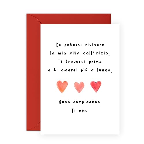 Central 23 Dolce biglietto di compleanno per uomo donna - 'TI TROVEREI PRIMA E TI AMEREI PIÙ A LUNGO' – biglietti di auguri per marito moglie fidanzato fidanzata - biglietto d'amore - di von Central 23
