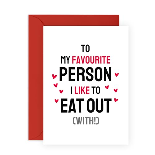 Central 23 Geburtstagskarte für den Freund, Aufschrift "Fav Person To Eat Out (With), lustige Geburtstagskarte für Ehemann, humorvoller Sarkasmus, lustige Geschenke für ihn, Ihre Frau, Freundin, von Central 23