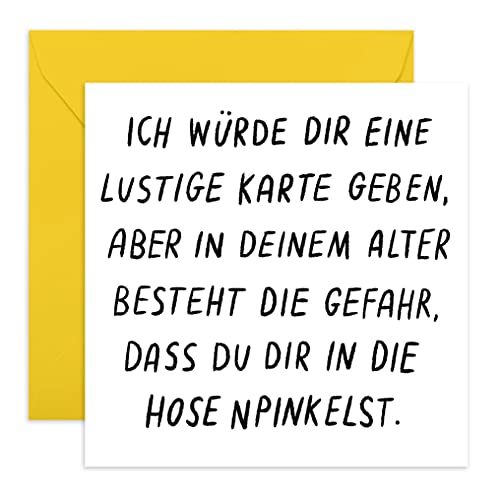 Central 23 - Lustige Geburtstagskarte – ICH WÜRDE DIR EINE LUSTIGE KARTE GEBEN - Humorvolle Glückwunschkarte zum Geburtstag für Männer Frauen Ihn Sie - Mit witzigen Aufklebern von Central 23